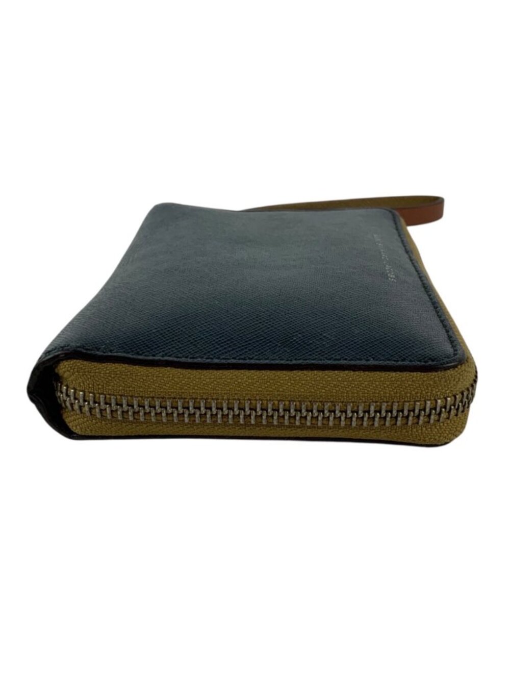 Marc By Marc Jacobs Womens Bifold Wristlet Wallet Blue Brown Leather - Picture 8 of 9